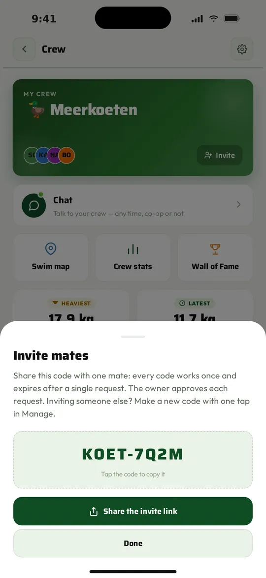 Mit einem eigenen Code.