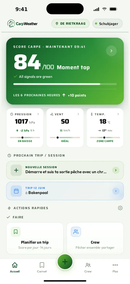 Le score du moment, tout de suite.