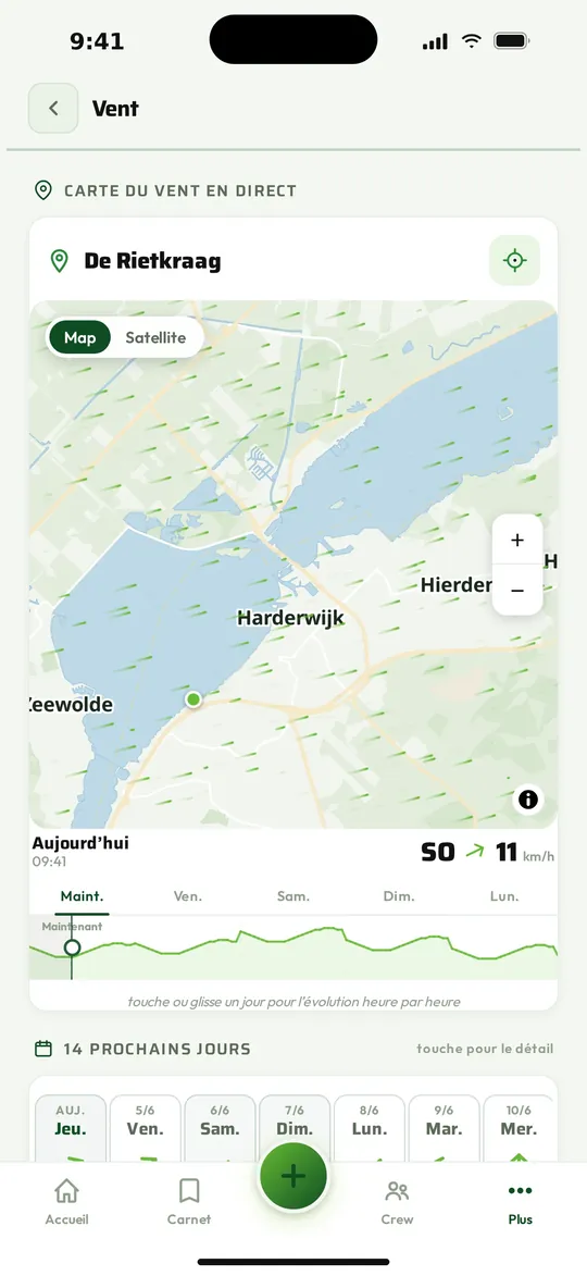 La carte des vents