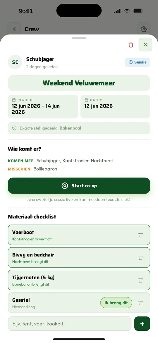 Wie gaat er mee?