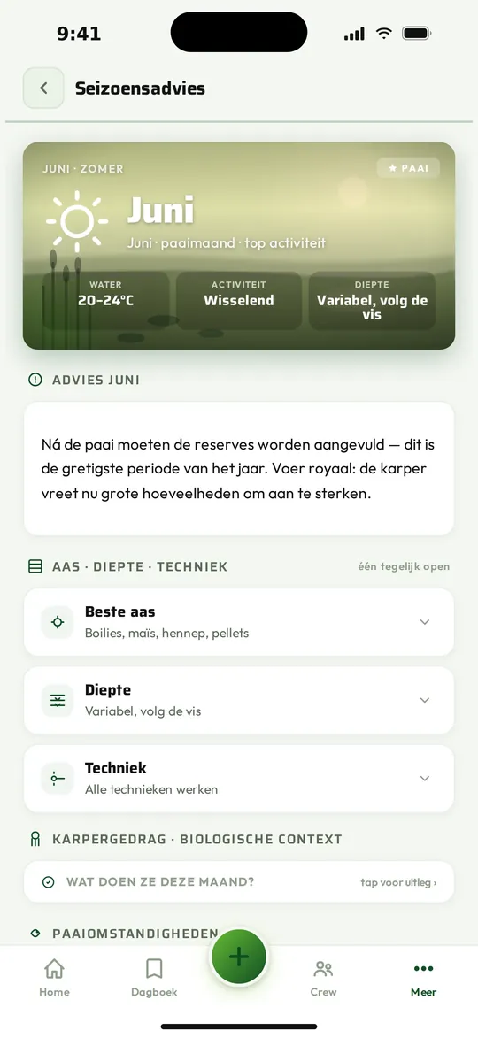 Wat doet de karper nu?