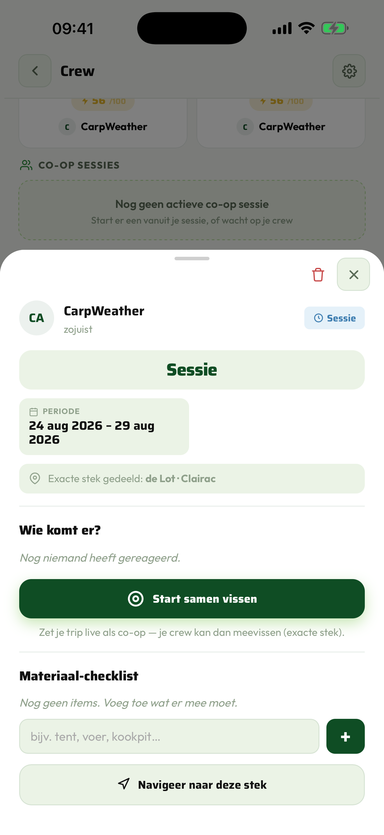 Een gedeelde trip met de meeneemlijst