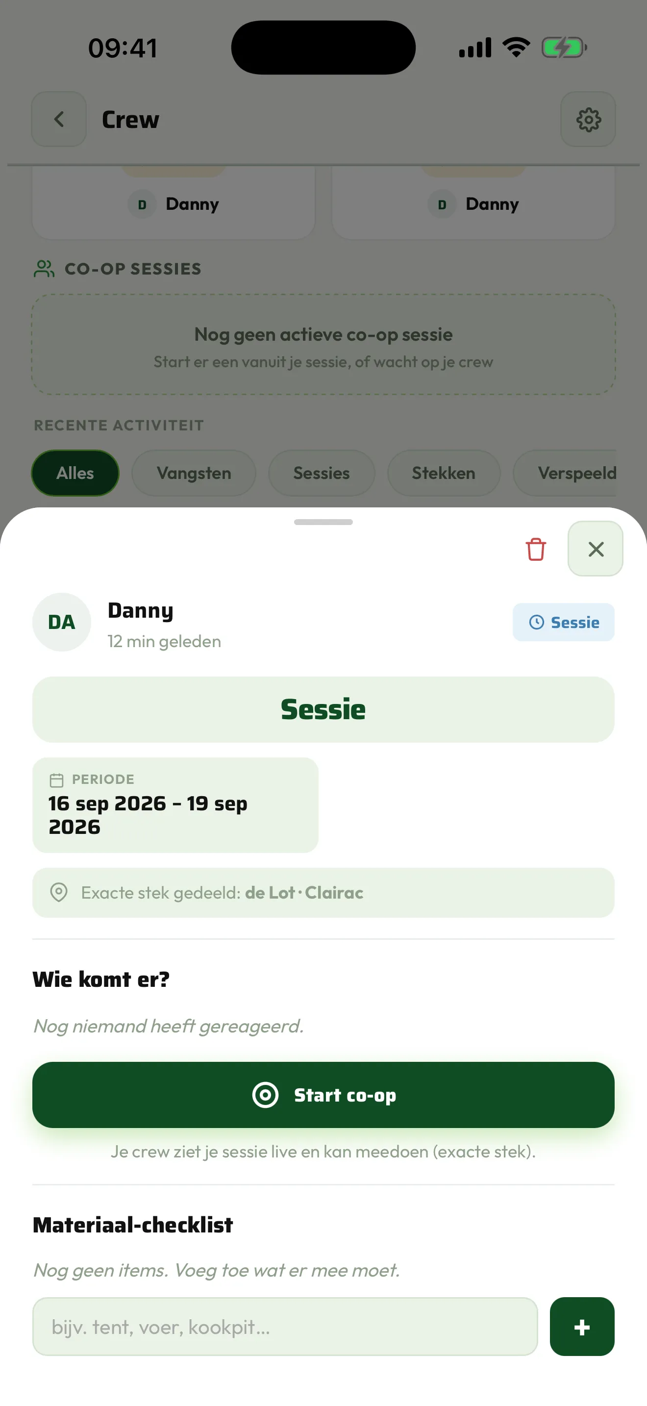 Een gedeelde trip met de meeneemlijst