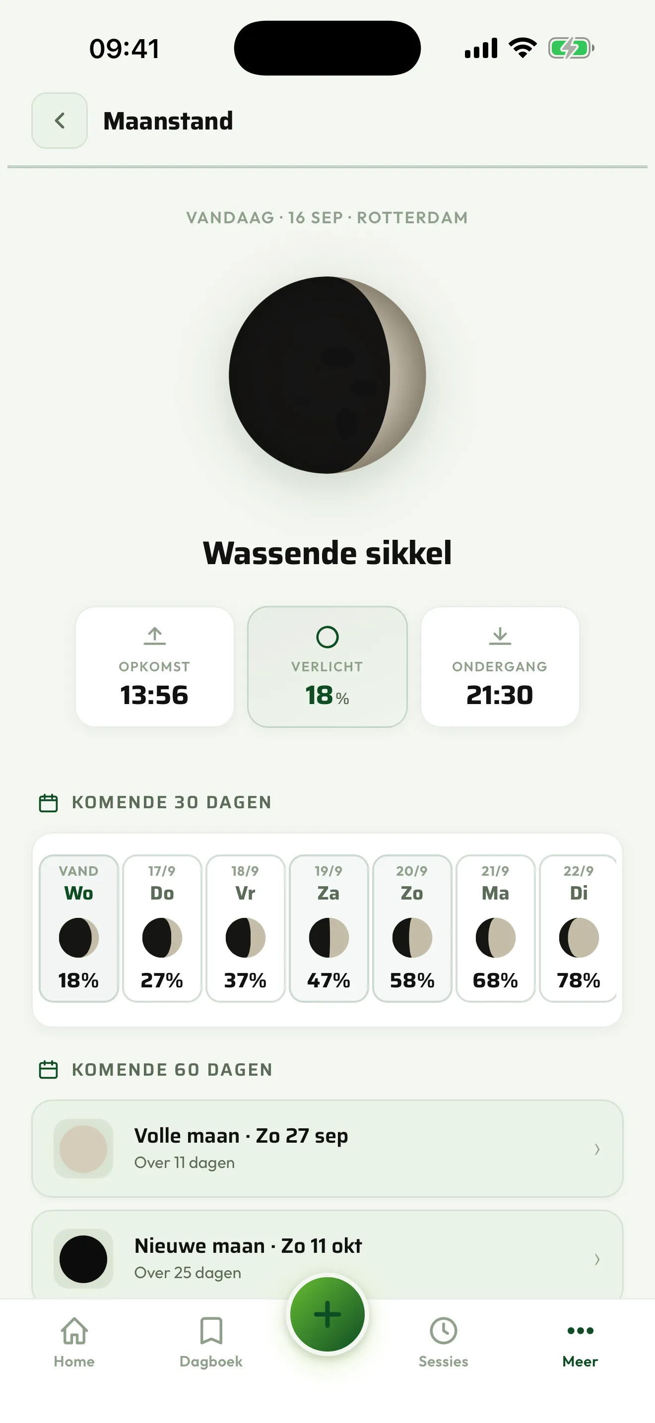 De maanstand en het seizoensadvies
