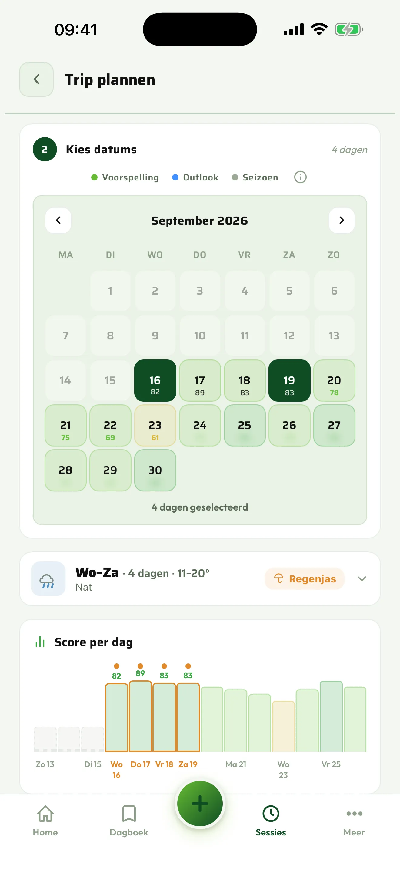 De planner met de beste dagen vooruit